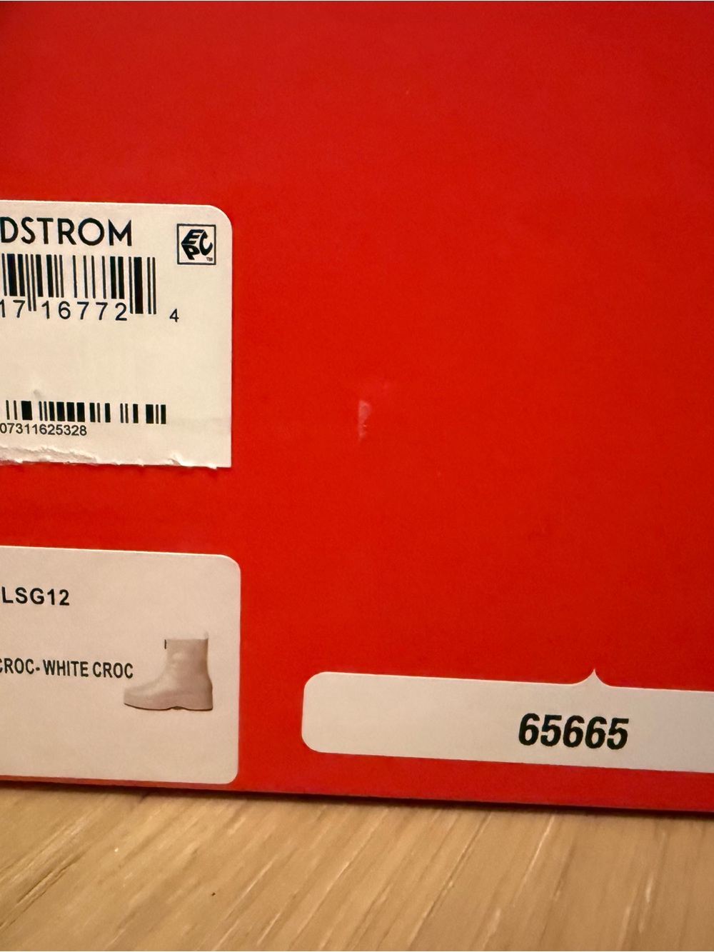 Lisa Says Gah White Croc Boots with Box - Picture 3 of 8